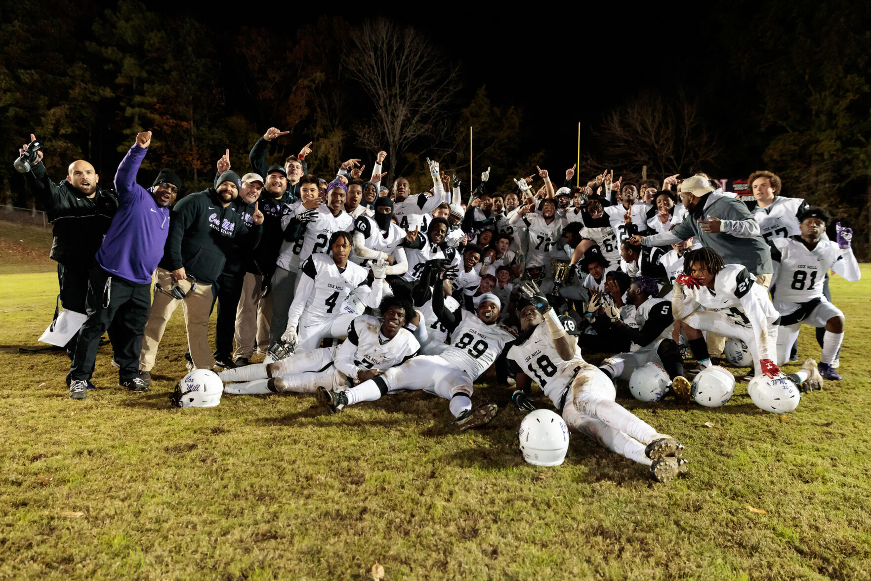 Cox Mill defeats Northwest Cabarrus 41-34 on Senior Night.